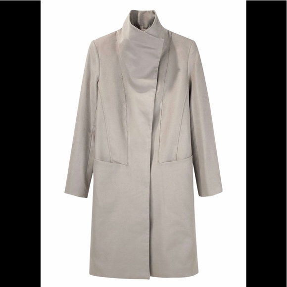 HELMUT LANG Crombie Moleskin Funnel Neck Coat XS - Picture 6 of 10